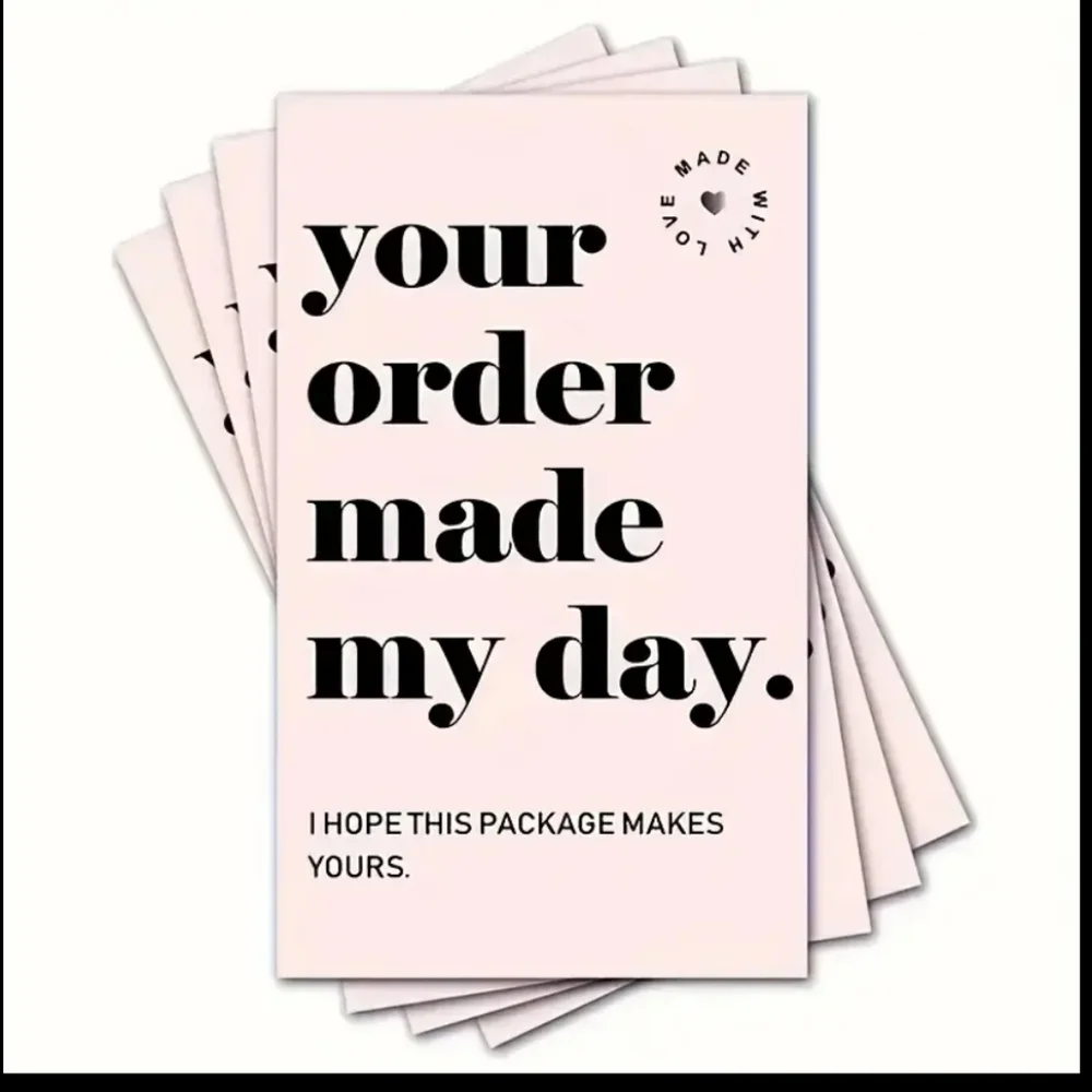 Charming Pink Thank You Cards - 60 Pack